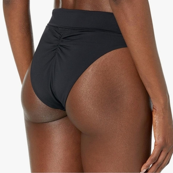 Prana Aurelia Classic Black High-Waist Bikini Bottom Size XS & XL - Picture 2 of 7